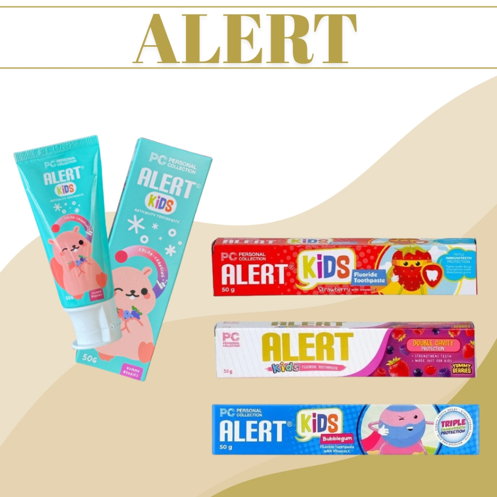 Alert Kids Toothpaste with Triple Immune Teeth Protection, 50g | Shopee ...