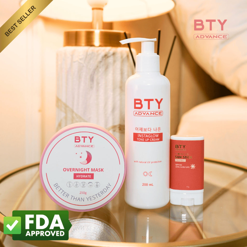 BTY Self-Care Trio | Brightening & Hydration Trio for Full-Body Glow ...