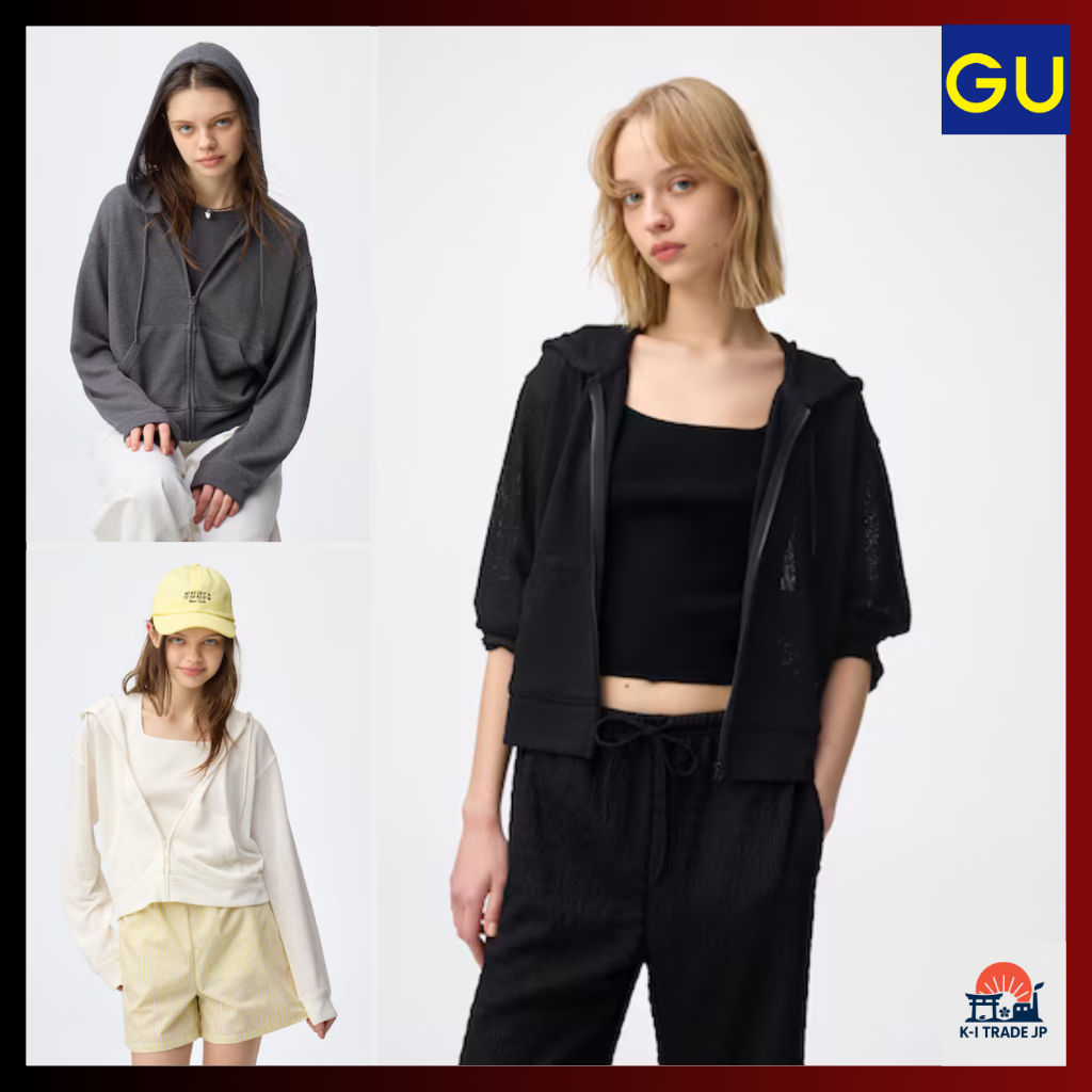GU Loop Yarn Full-Zip Hoodie, Women's, Direct from Japan | Shopee ...