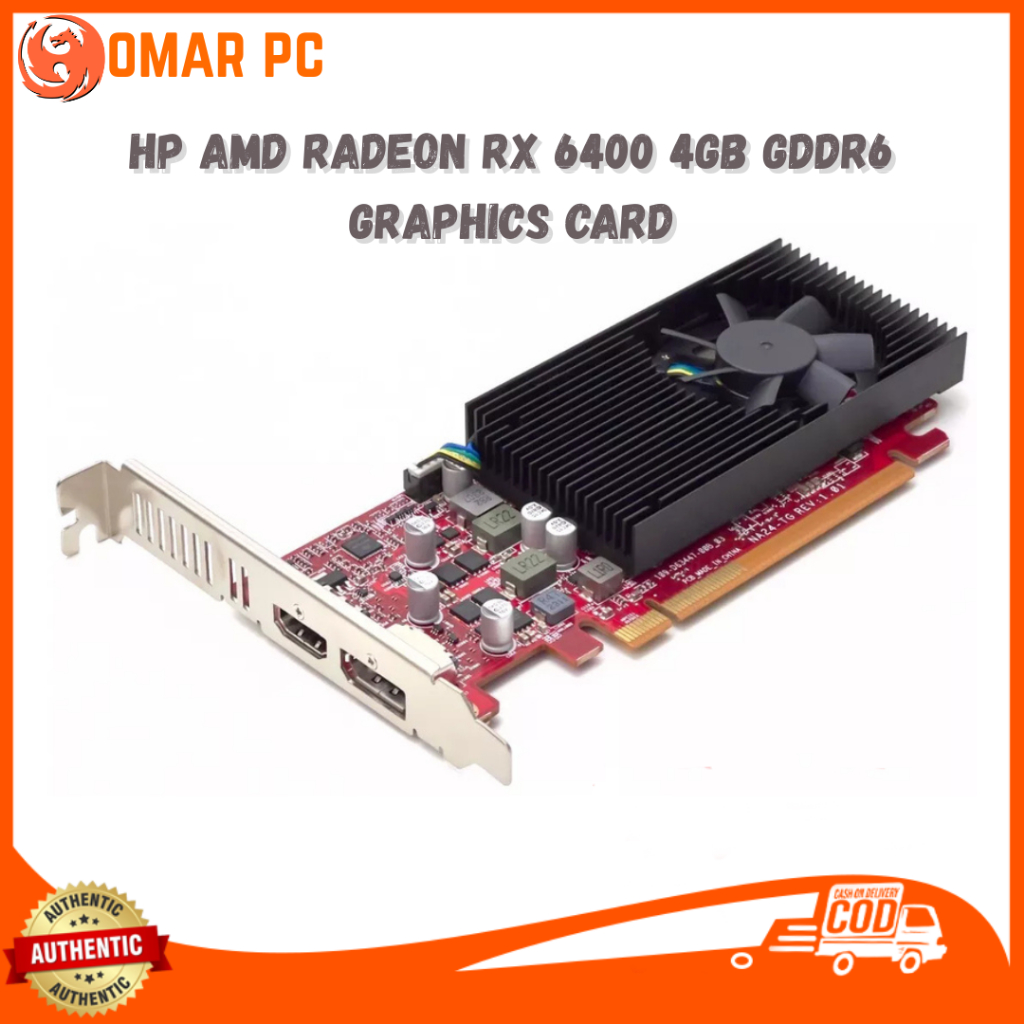HP AMD Radeon RX 6400 4GB GDDR6 GPU Graphics Card | Shopee Philippines