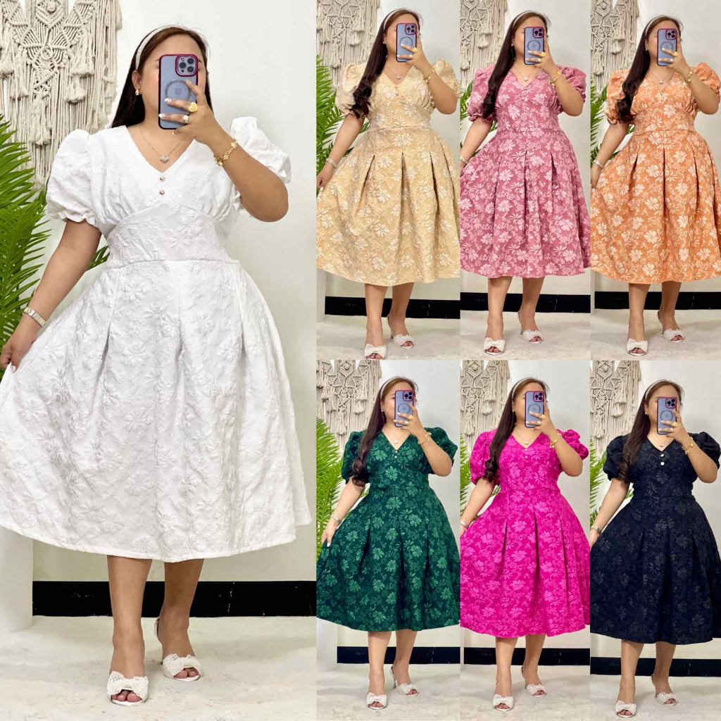 ELIZABETH ELEGANT DRESS PLUS SIZE L-3XL BY TAYTAYSIGNATURE | Shopee ...