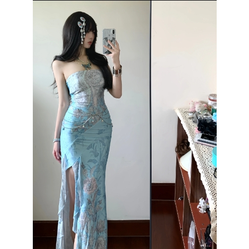 midi dresses for wedding guest Sleeveless Halter Neck Chiffon Dress with A-Line If You're Searching For _department: Dress Shirts Color:Honey And Performance Sand Eco-Weave
