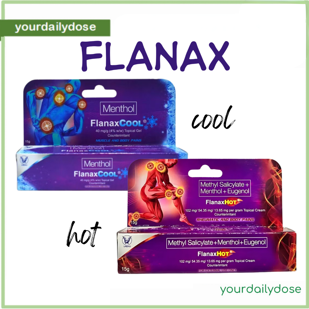 Flanax Topical Gel and Cream HOT | COOL 15g | Shopee Philippines