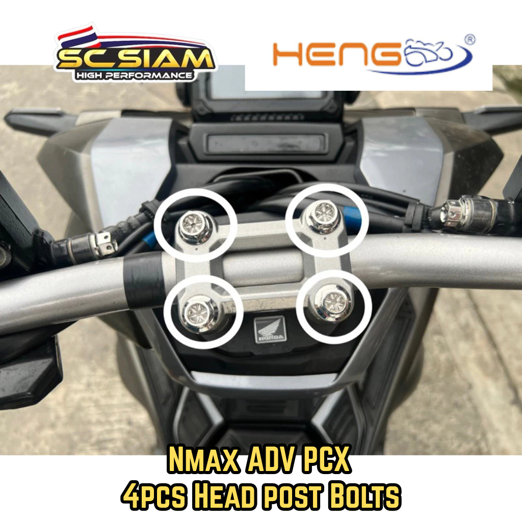 HENG SC Siam CNC Handle Bar Head Post Bolts 8x35mm – ADV 150/160 PCX ...