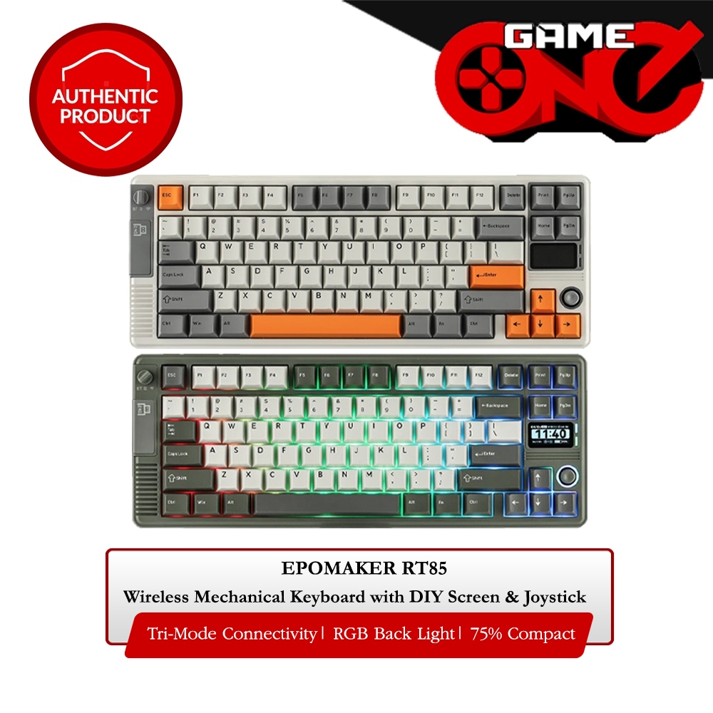Epomaker RT85 Tri-Mode Wireless Mechanical Keyboard with DIY Screen ...