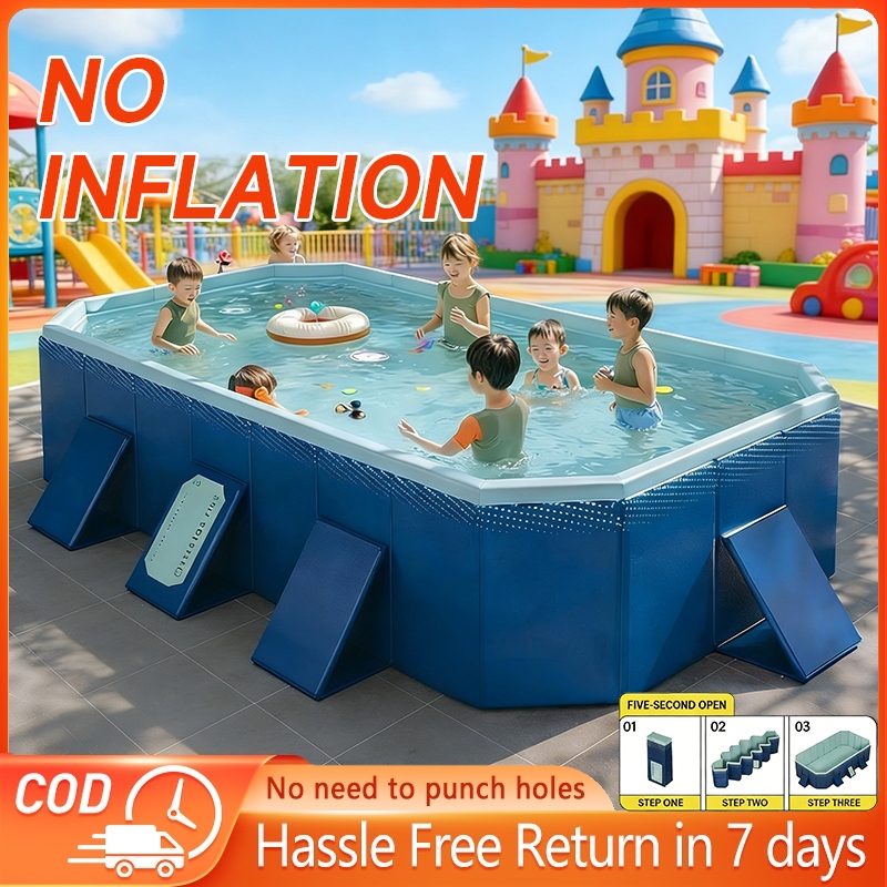 Non Inflatable Swimming Pool For Kids Adult Foldable Swimming pool big ...