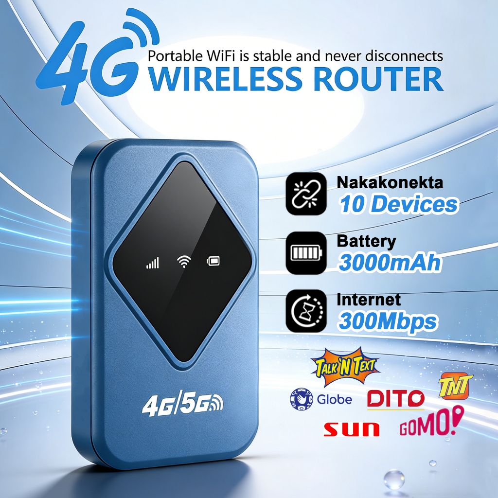 3000mAh 5G Pocket WiFi Openline 4G/5G LTE Hotspot Router Universal Sim ...