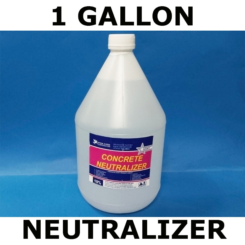 ( 4 LITER ) LUCKY CONCRETE NEUTRALIZER === MASONRY === 1 GALLON ...
