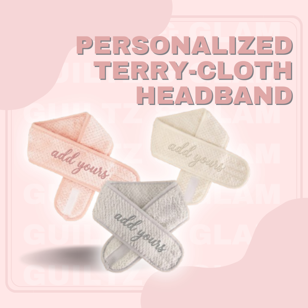 G&G | Personalized and Customized Personalized Terry-Cloth Headband ...