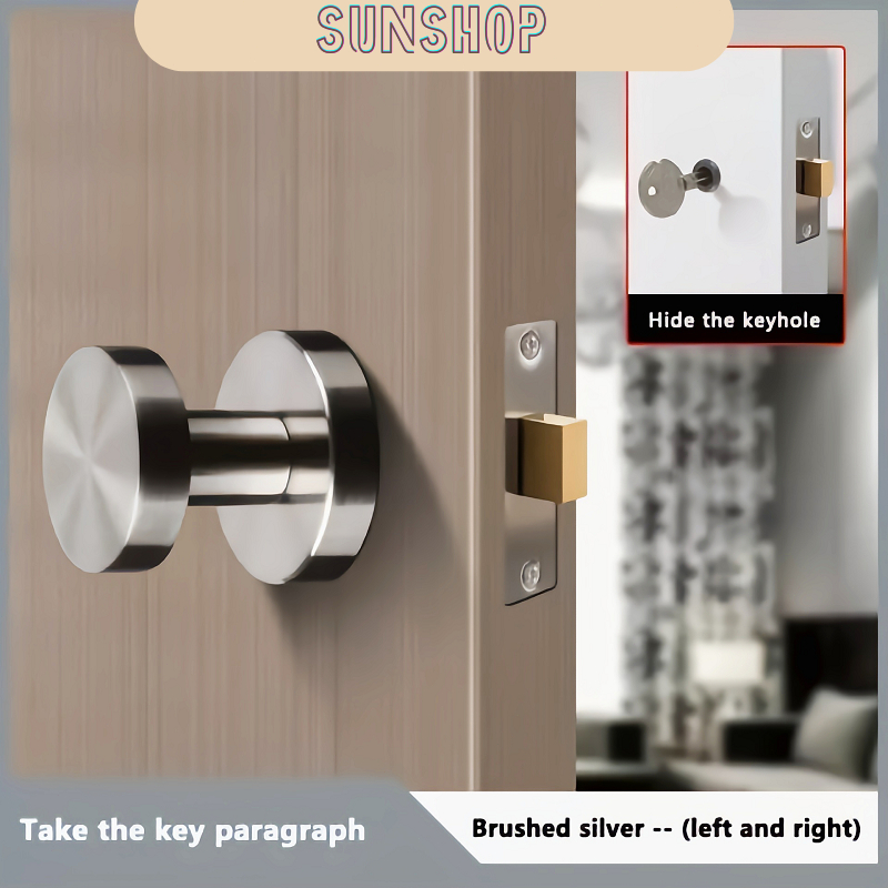 New Invisible Lock With Key Single-Sided Lock For Interior Doors Hidden ...
