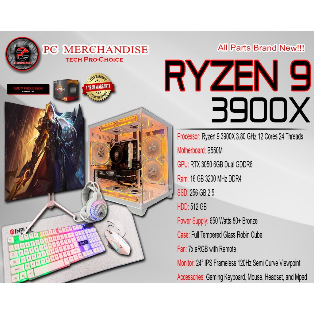RYZEN 9 3900X GAMING SET [1 YR WARRANTY] | Shopee Philippines