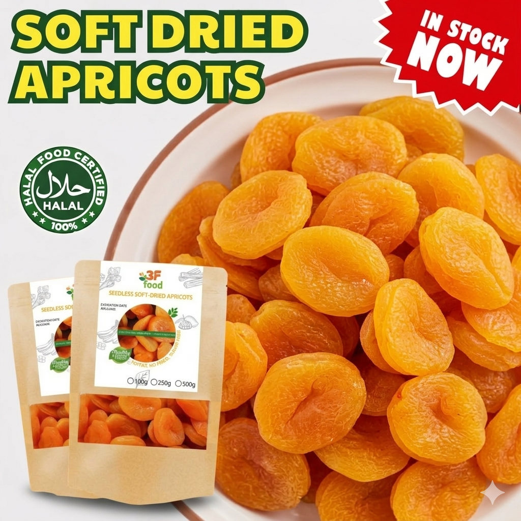 3FFOOD SEEDLESS SOFT-DRIED APRICOTS 3FFOOD - Seedless Soft Dried ...