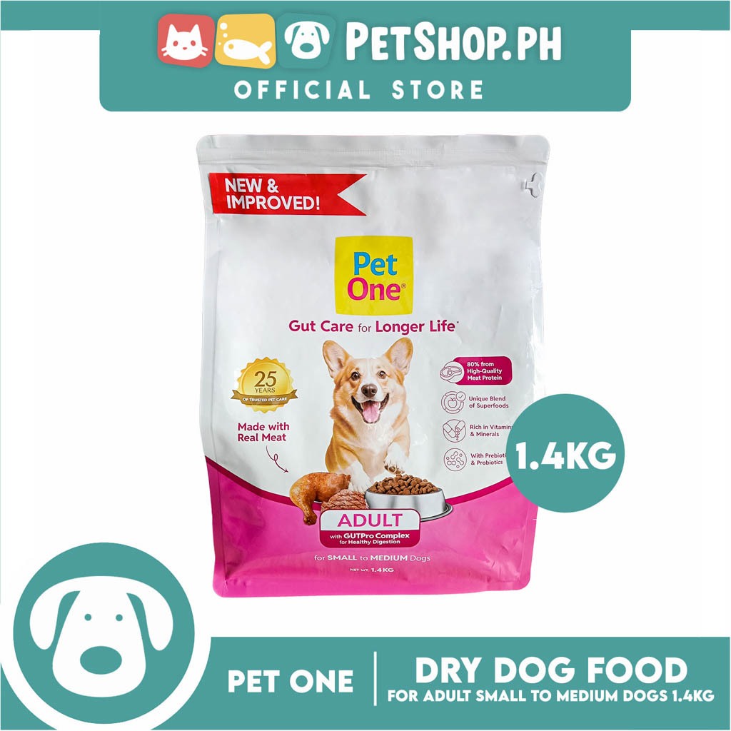 Pet One Adult Dog Food Maintenance, Care Naturally 1.4kg Dry Dog Food ...