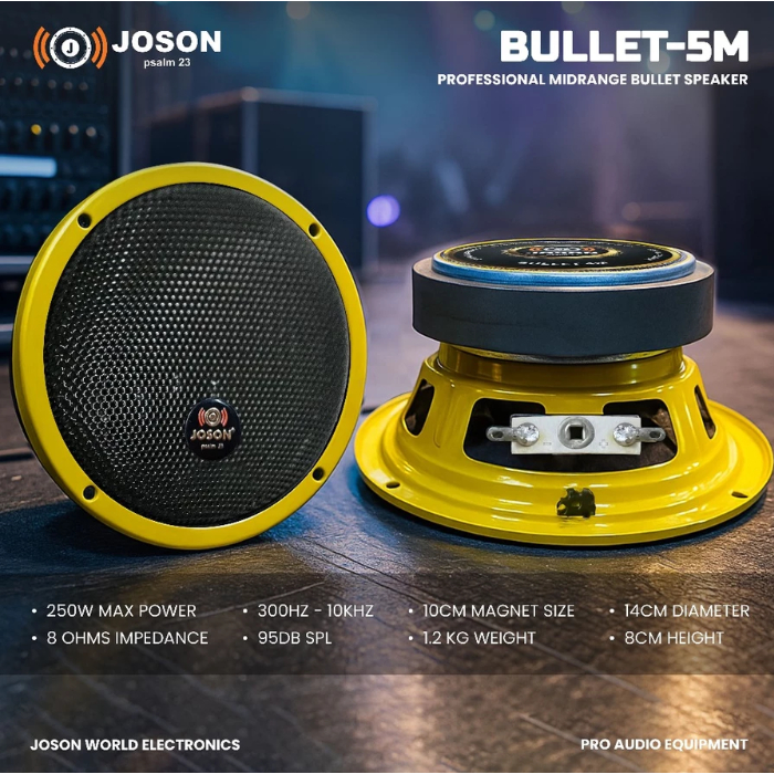 Joson BULLET 4M/5M Professional Midrange Bullet Speaker 250-350W(1pc ...