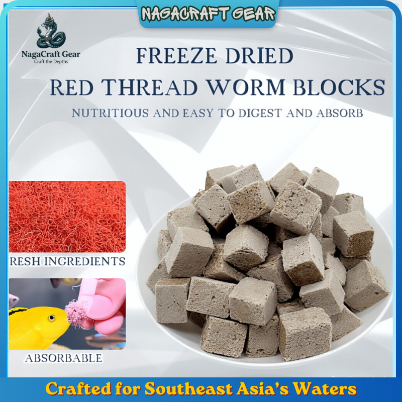 Freeze Dried Tubifex Worm Cubes High Quality Fish Food for Discus Betta ...