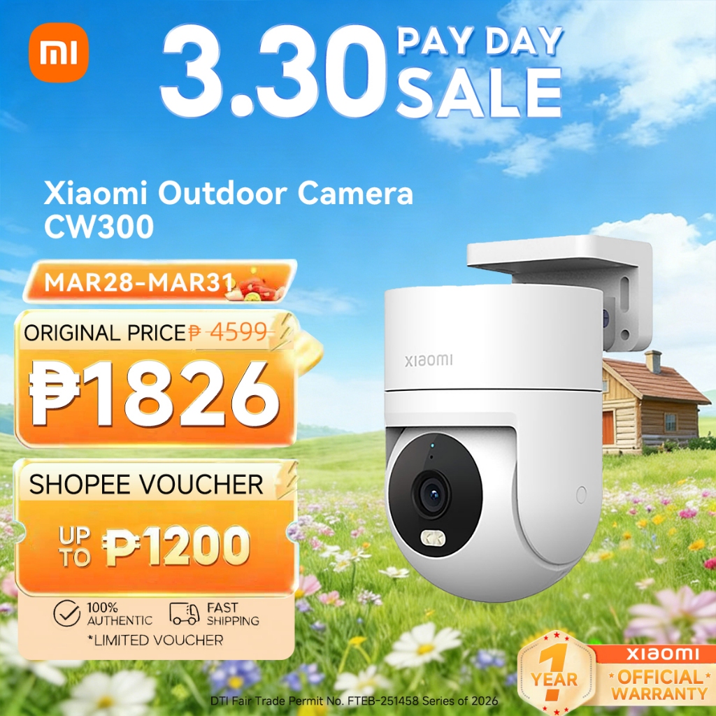 Xiaomi Outdoor Camera CW300 2.5K 4MP High Quality Full-color Night ...