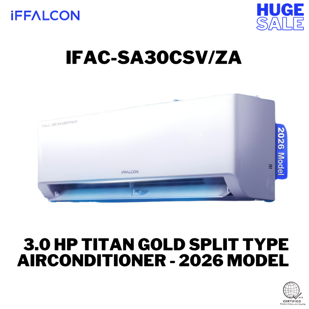 iFFALCON IFAC-SA30CSV/ZA 3.0 HP Titan Gold Split Type Airconditioner ...