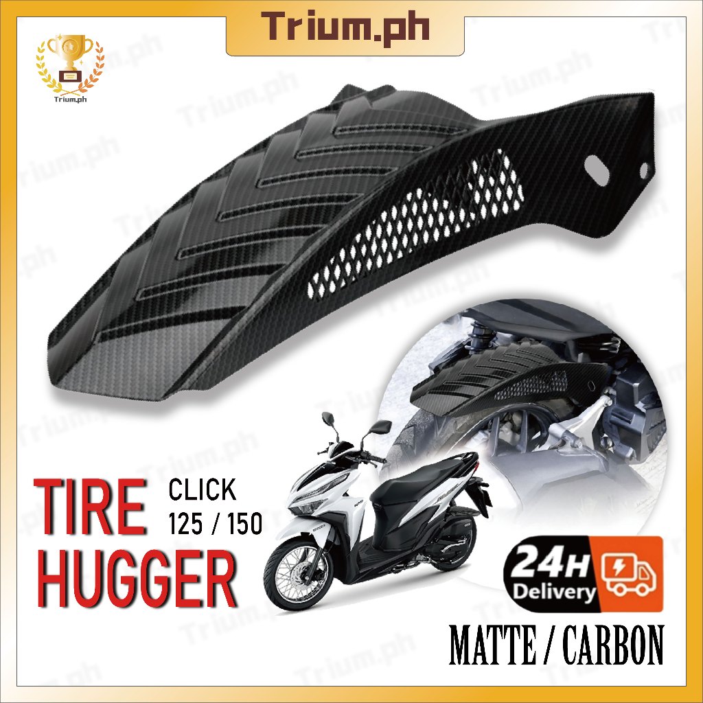 Rear Tire Hugger Click 125i 150i v4/v3/v2 Carbon/Black Hollowing For ...