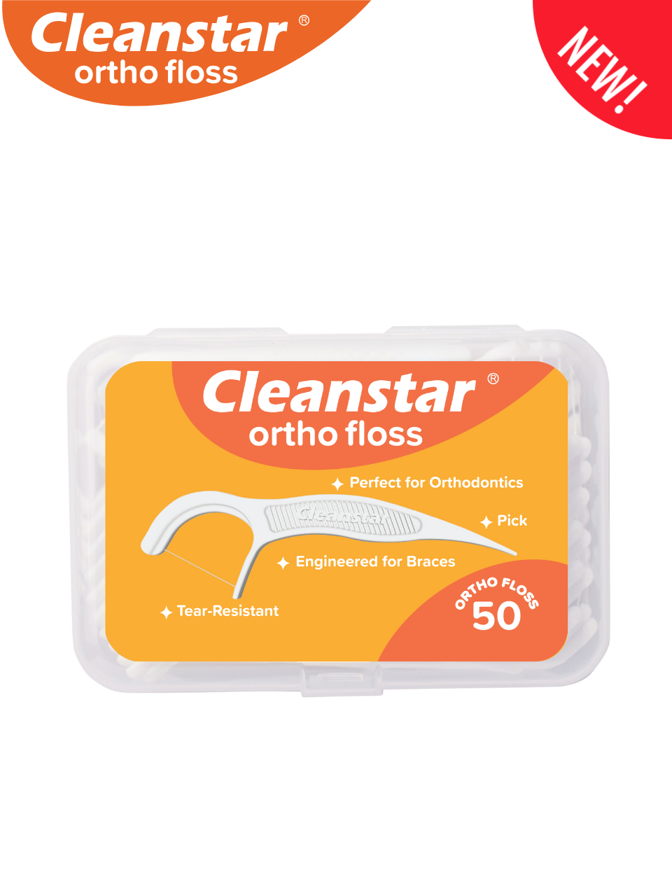 Cleanstar Ortho Floss Pick - Engineered for Braces and Orthodontics ...