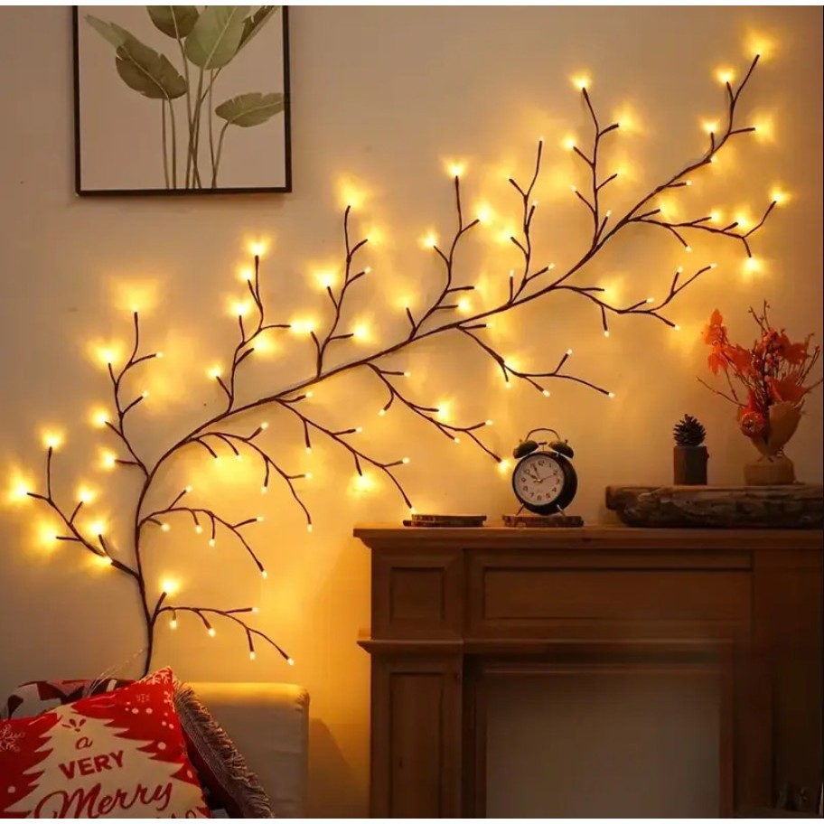LED Vine Tree Branch String Light 72LED 96LED USB Fairy Lights 1.5M 1 ...