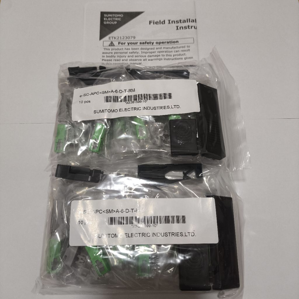 Original Sumitomo SC/APC Green Fiber Optic Fast Connector Drop Cable ...