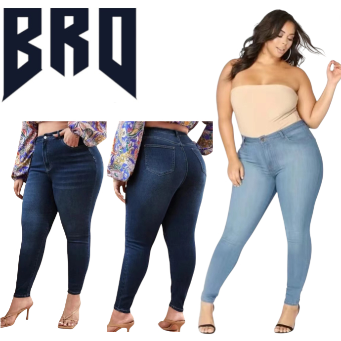 Bro. PLUS SIZE 30-42 JONI sexy women Jeans Stretchable Denim Pants ...