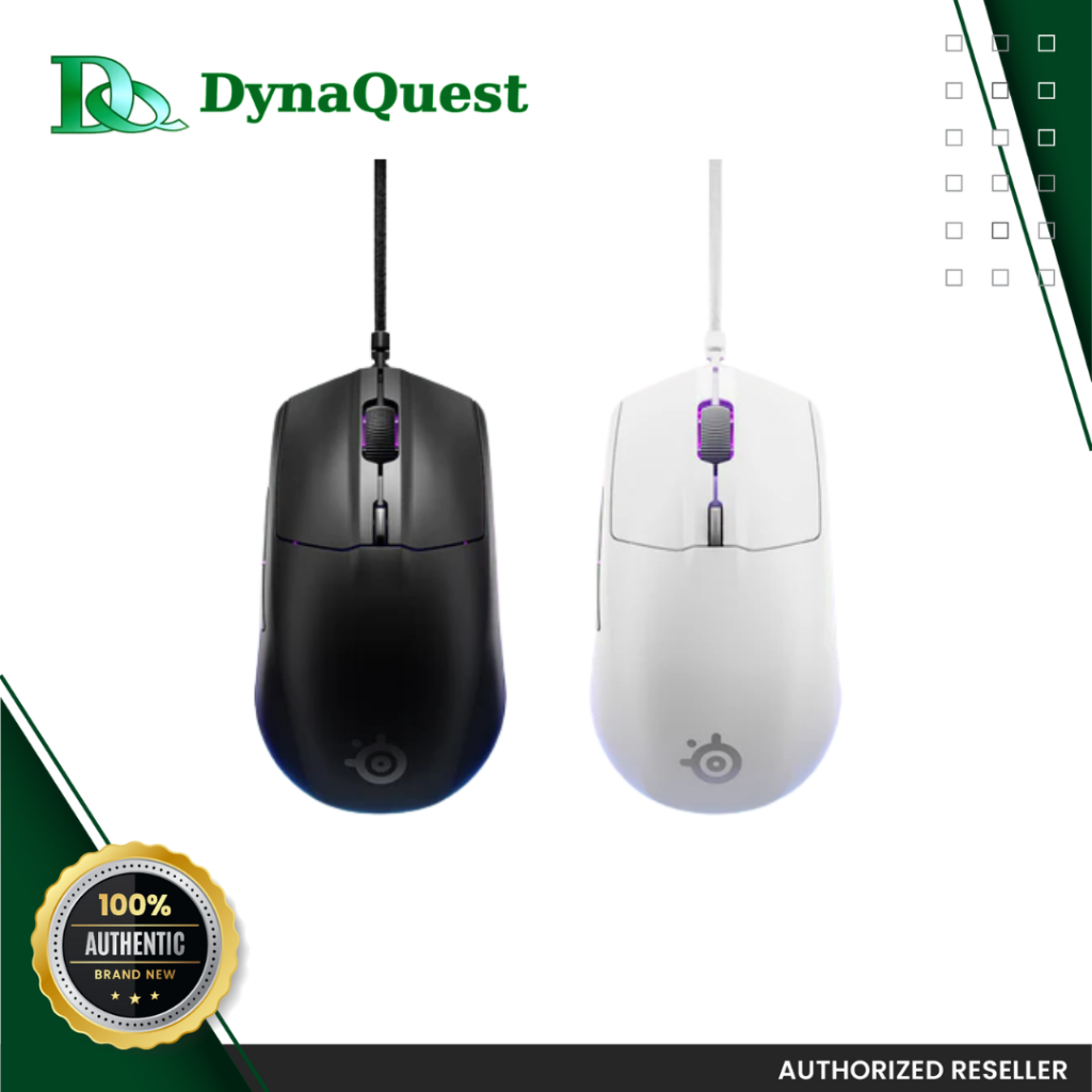 SteelSeries Rival 3 Gen 2 8,500 DPI 3 Zone RGB Wired Gaming Mouse ...