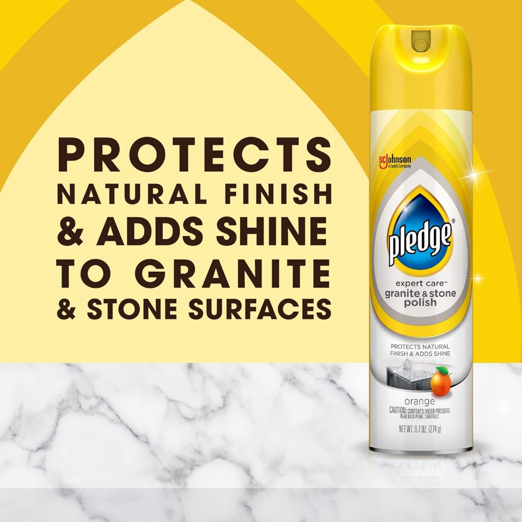 Pledge Granite & Stone Cleaner 9.7oz (275g) – Daily Cleaner for Granite ...