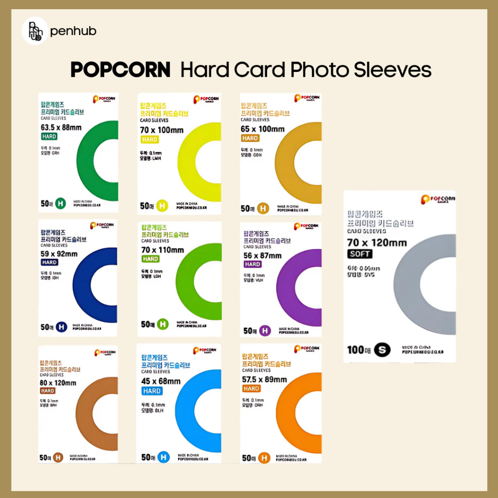 POPCORN Hard Card Photo Card Game Sleeves - Penhub | Shopee Philippines