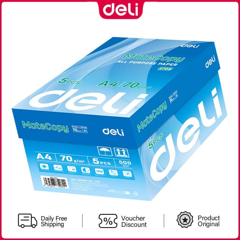 Deli 2500 Sheets Copy Paper F4/A4/Letter 70g/m^2 | Shopee Philippines