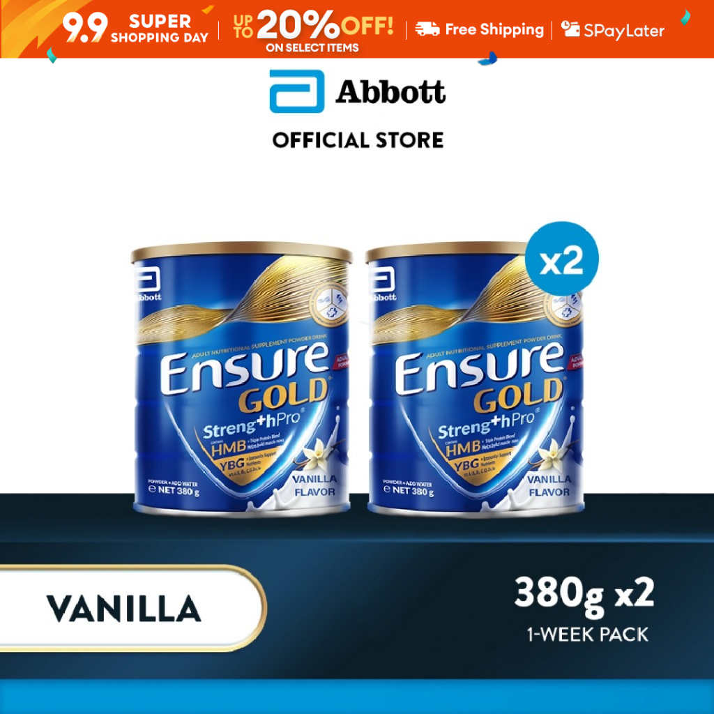 Ensure Gold with Streng+hPro Vanilla 380G For Adult Nutrition Bundle of ...