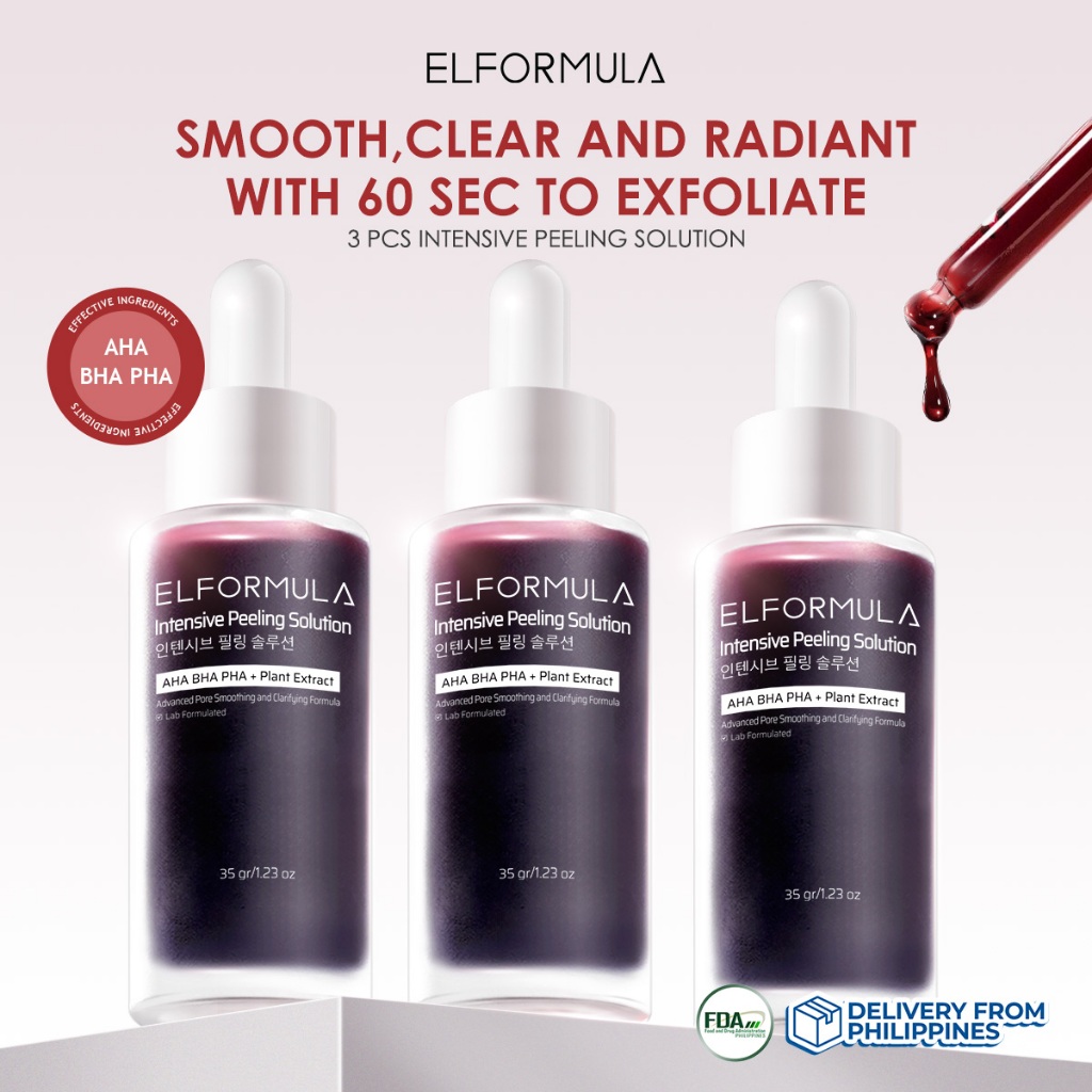 ELFORMULA Bundle 3pcs Intensive Peeling Solution AHA BHA PHA Serum ...