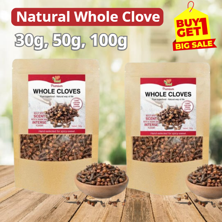 [ FLASH SALE ] Whole Dried Cloves 30g, 50g, 100g - Aromatic Spice for ...
