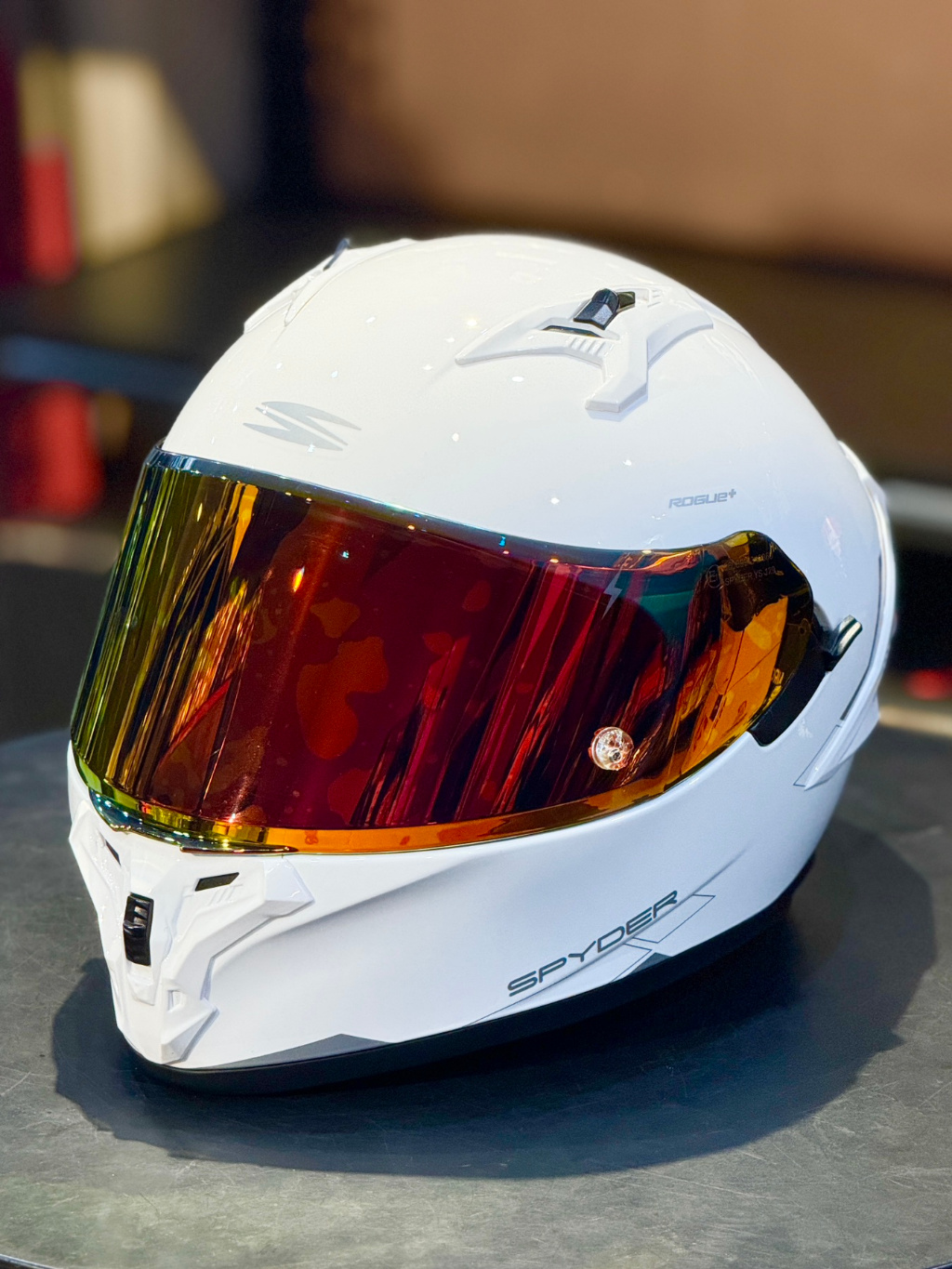 Spyder Rogue+ V2 Full Face Dual Visor Helmet for Motorcycle (Free Clear ...