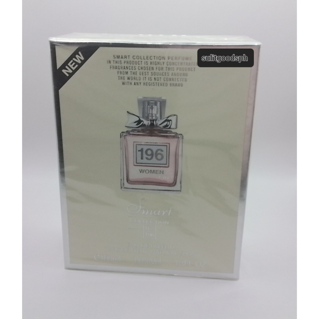 SMART COLLECTION PERFUME NO. 196 FOR WOMEN 100 ML EDP | Shopee Philippines
