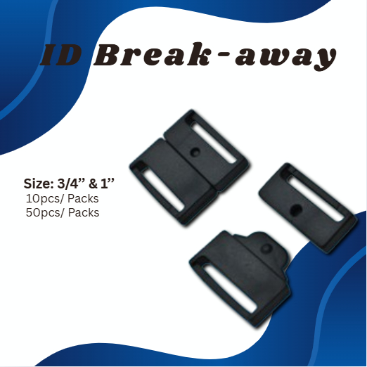 Breakaway Buckle Clips for Safety Use Available in 3/4