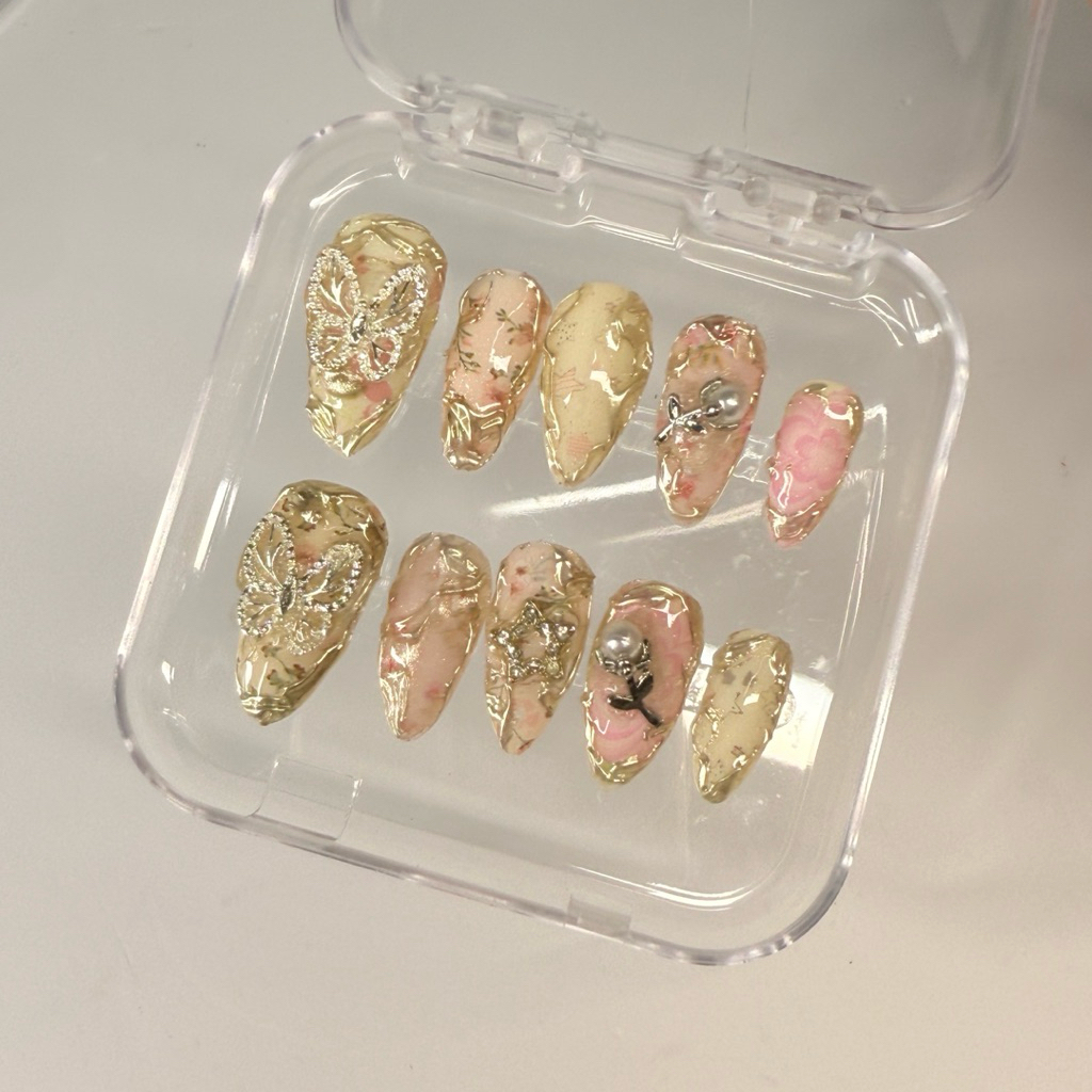 Rosé Flutter | Premium Custom Gel Nail Extensions (Press-On) | Shopee ...
