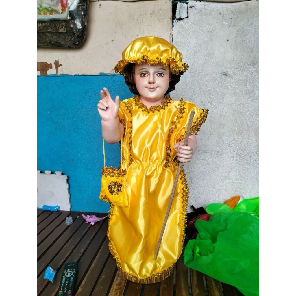 STO NIÑO PLAIN DRESS FOR ( XL )statue