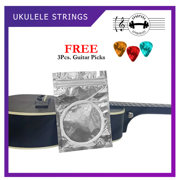 Ukulele Strings Complete Set with Free 3Pcs. Guitar Picks | Shopee ...