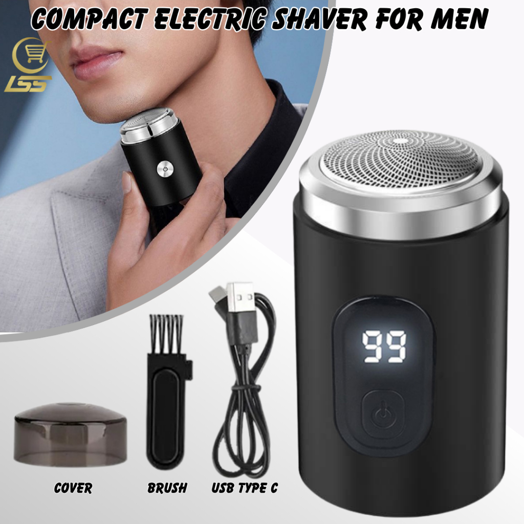 Compact Electric Shaver for Men - Pocket Size Quick Charging Low Noise ...