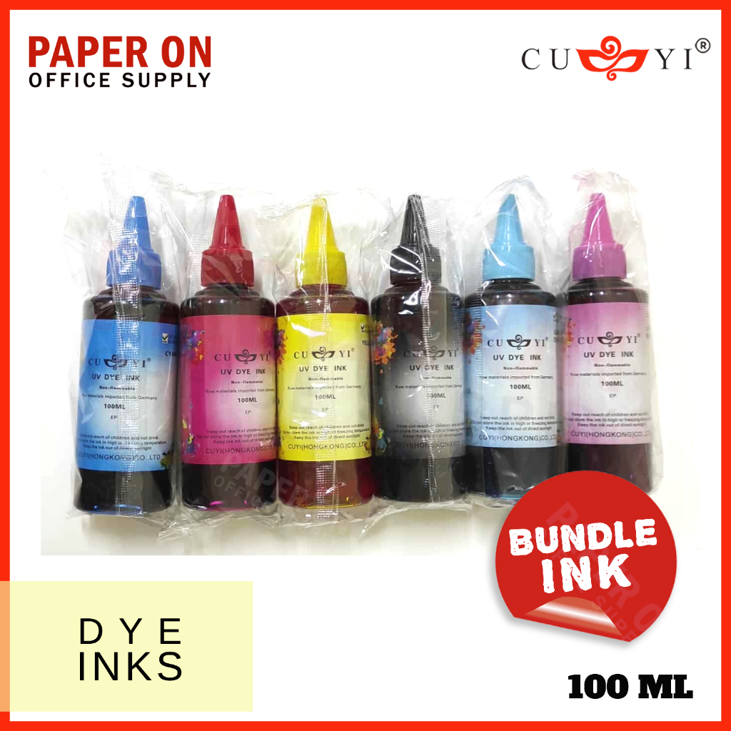 Cuyi UV Dye Ink 100ML (Bundle Ink) | Shopee Philippines