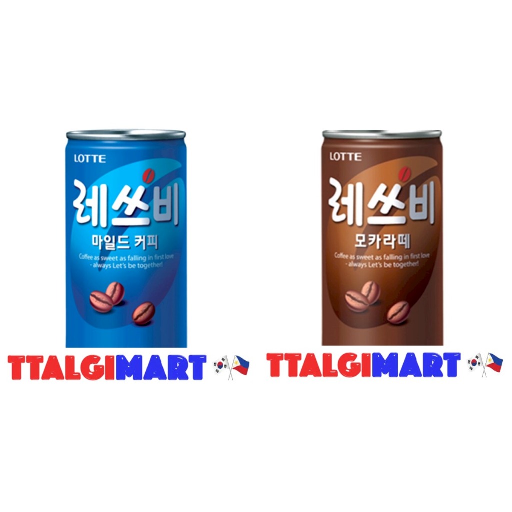 LOTTE LET`S BE COFFEE IN CAN 175ML ALL FLAVORS TTALGIMART | Shopee ...