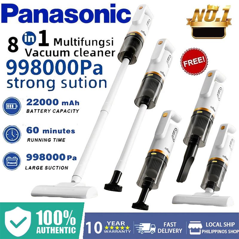 PANASONIC 998000Pa Vacuum Cleaner Cordless Wireless Ultra Quiet Strong ...