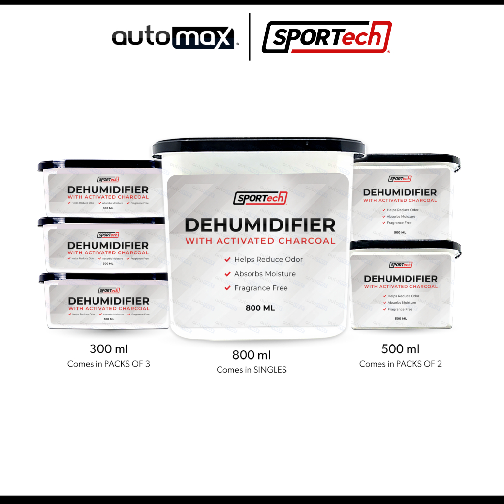 SPORTech Disposable Dehumidifier Activated Charcoal Eliminates Odor ...
