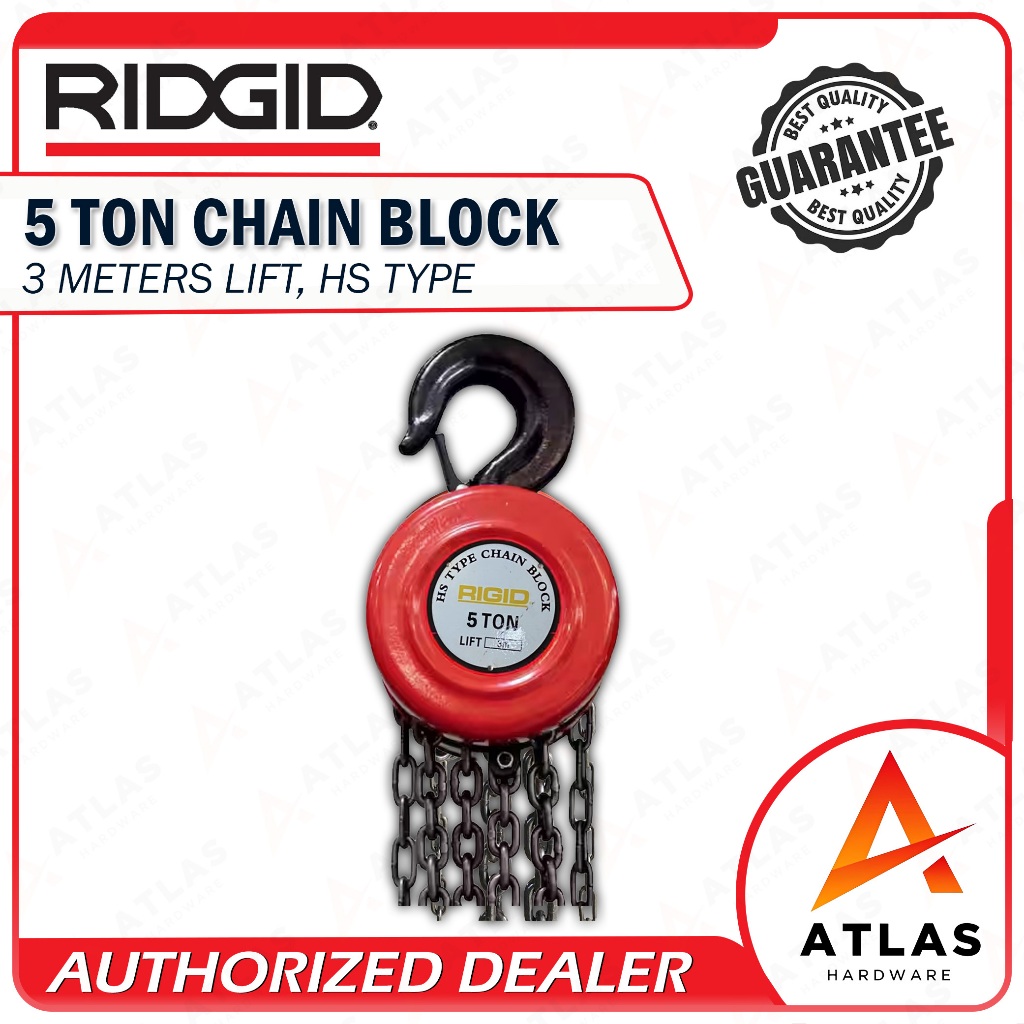 Rigid Chain Block 5 Tons 3 Meters Lift HS Type | Shopee Philippines