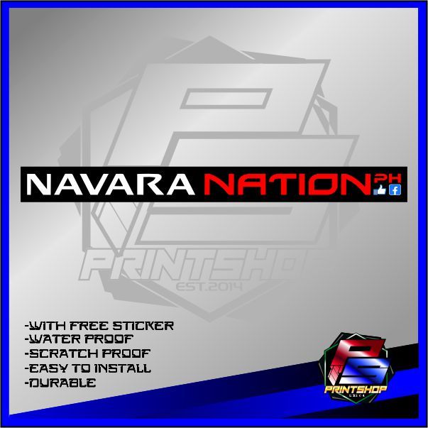 NAVARA NATION Sticker Printed durable ang high quality | Shopee Philippines