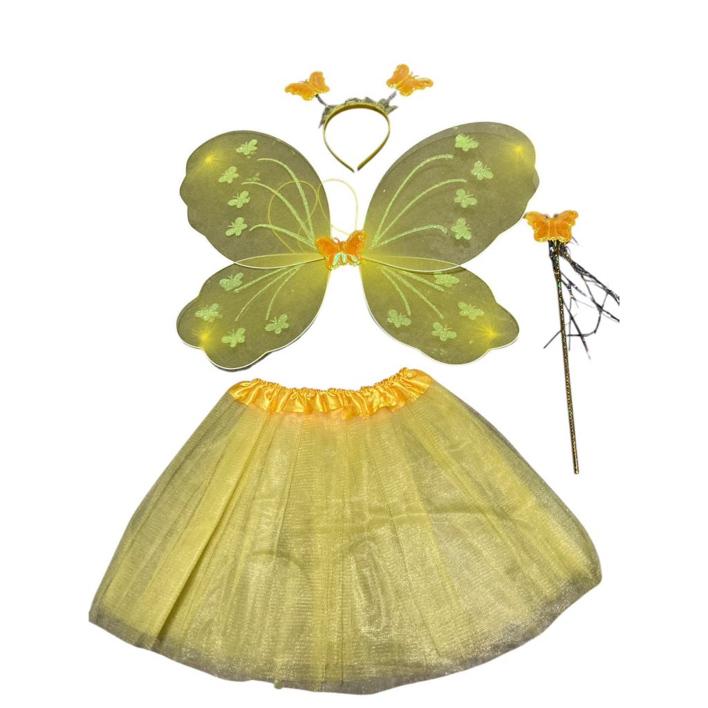 Fairy costume Butterfly wings (4 IN1) costume | Shopee Philippines