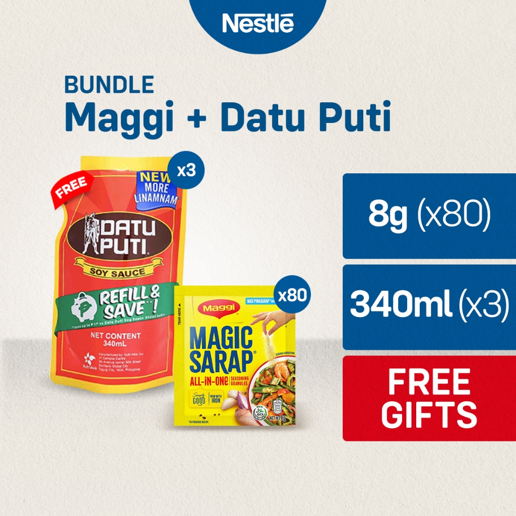 [FREE DATU PUTI 340ml] Maggi Magic Sarap 8g - Pack of 80 | Shopee ...