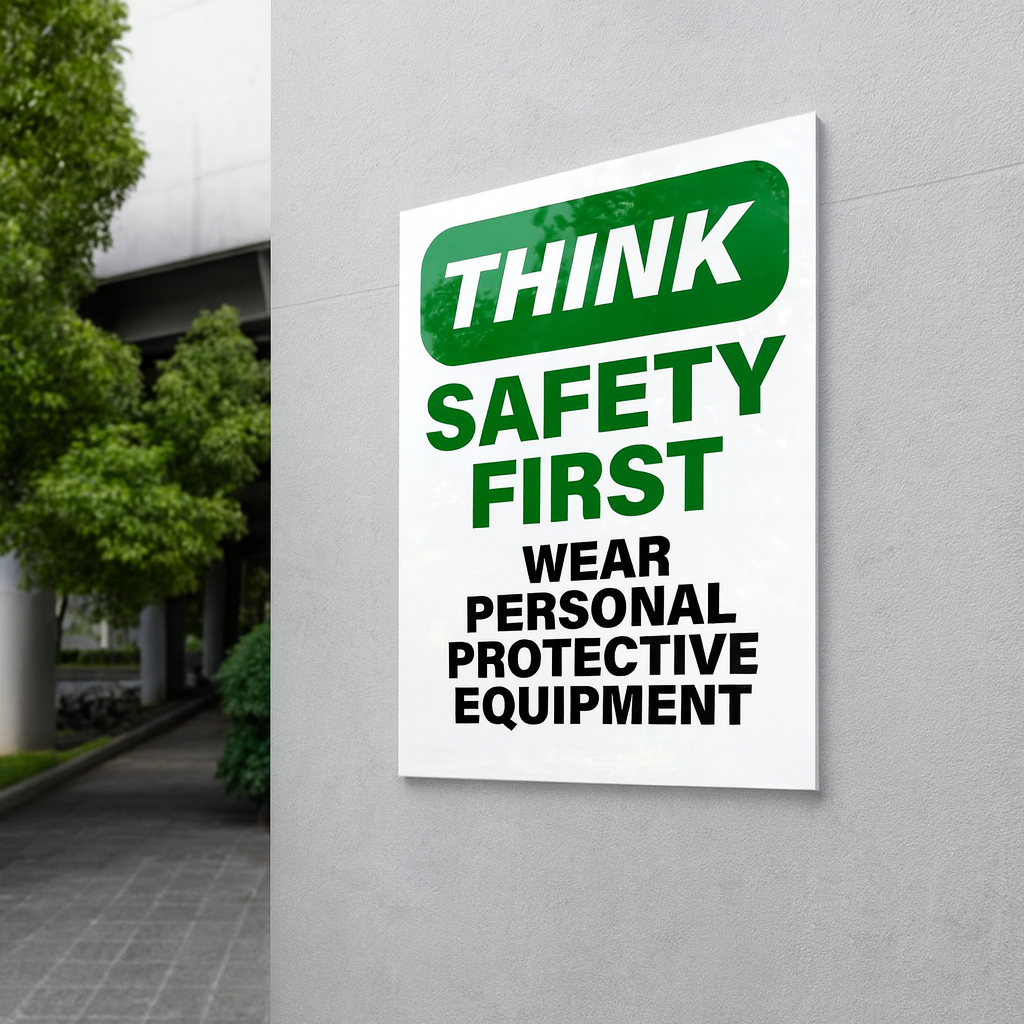 LE Acrylic Sign Safety First Emergency Aid Kit A4 8.3 x 11.7 in (3mm ...
