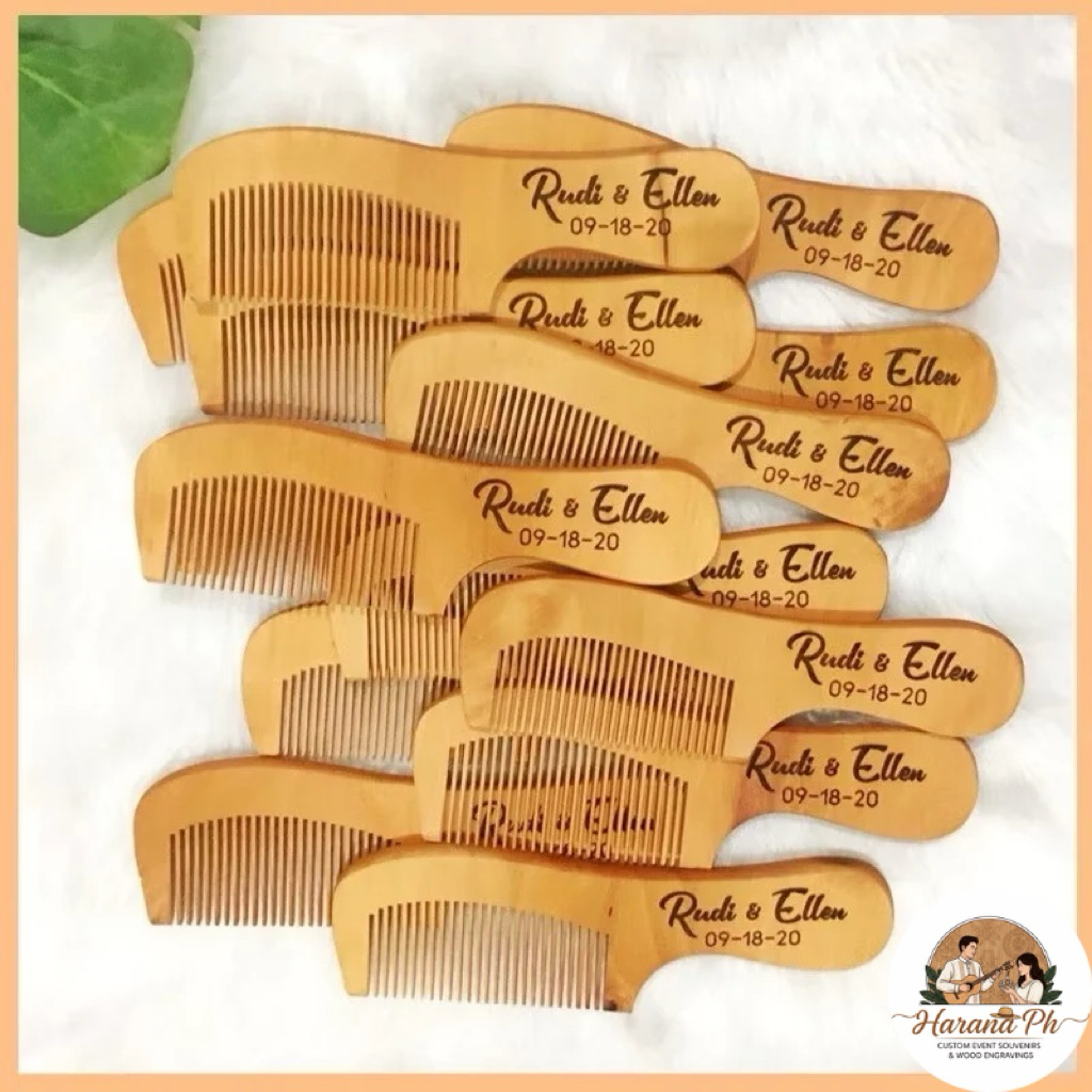 Personalize Wooden Comb -Engrave | Gifts, Birthdays, Weddings, Debut ...